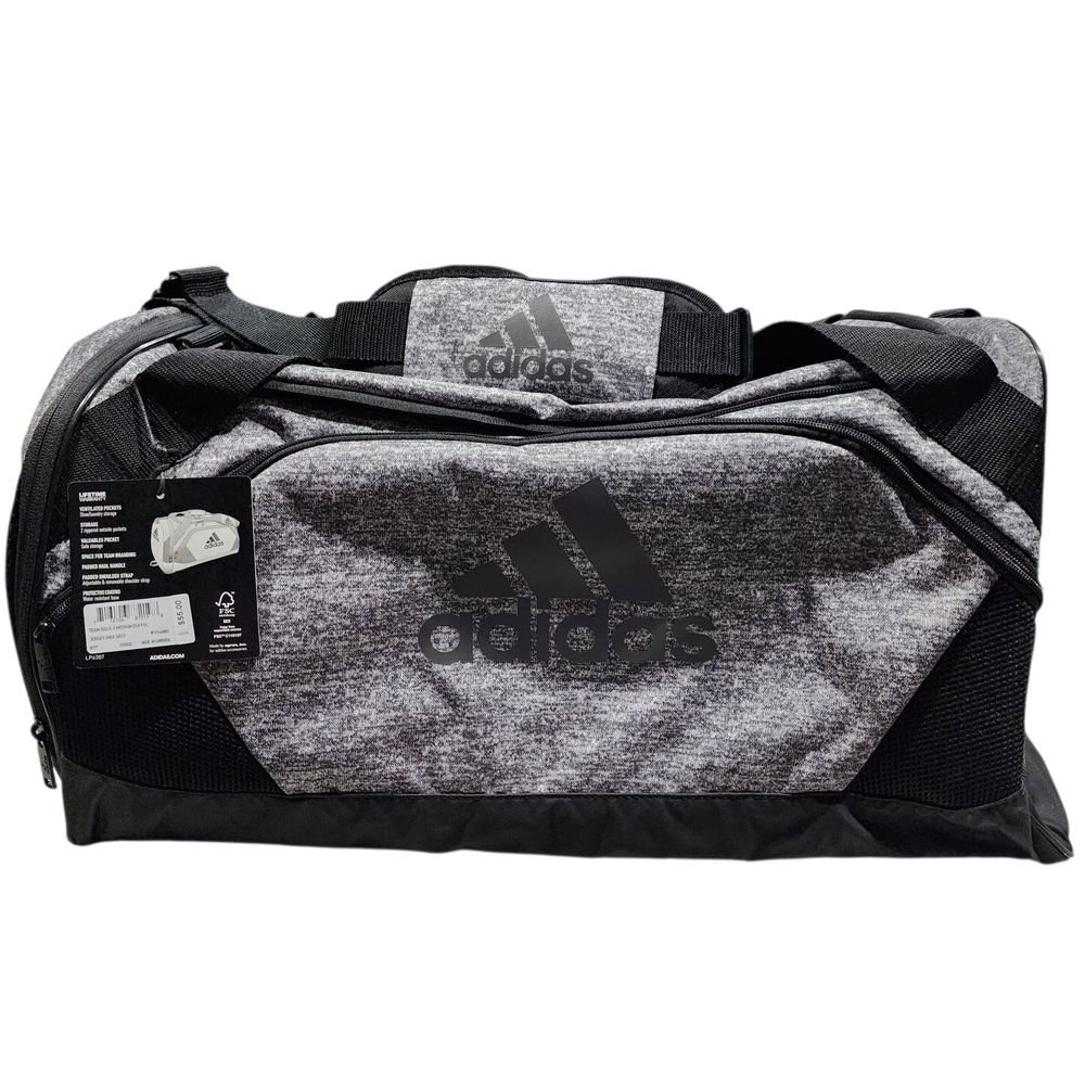 Adidas Black and Gray Men's Duffel Bag